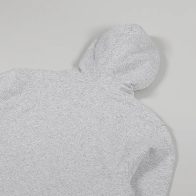 Stussy Stock Logo Applique Hoodie Ash Heather-3