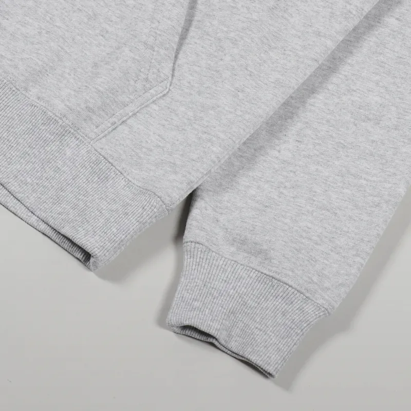 Stussy Stock Logo Applique Hoodie Ash Heather-5