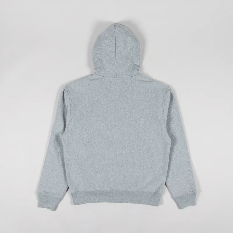 Stussy Stock Logo Hoodie Grey Heather-1