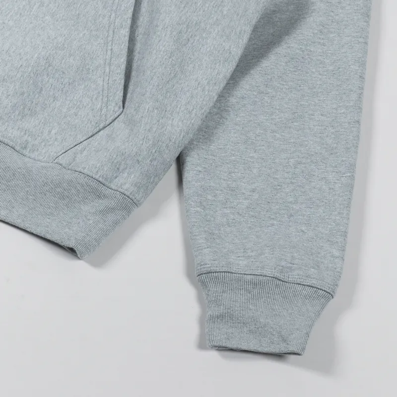 Stussy Stock Logo Hoodie Grey Heather-4