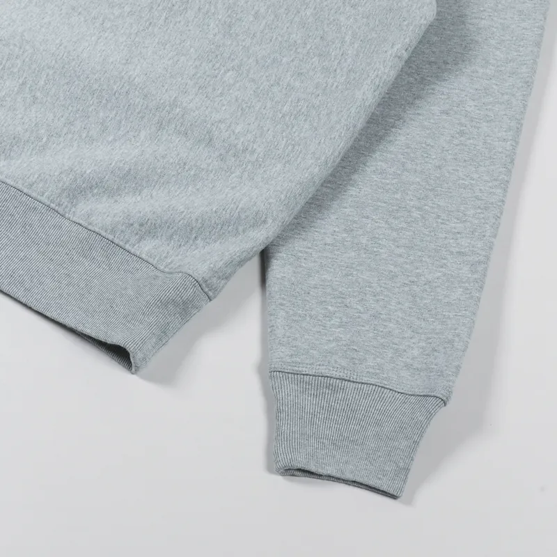 Stussy Stock Logo Hoodie Grey Heather-6