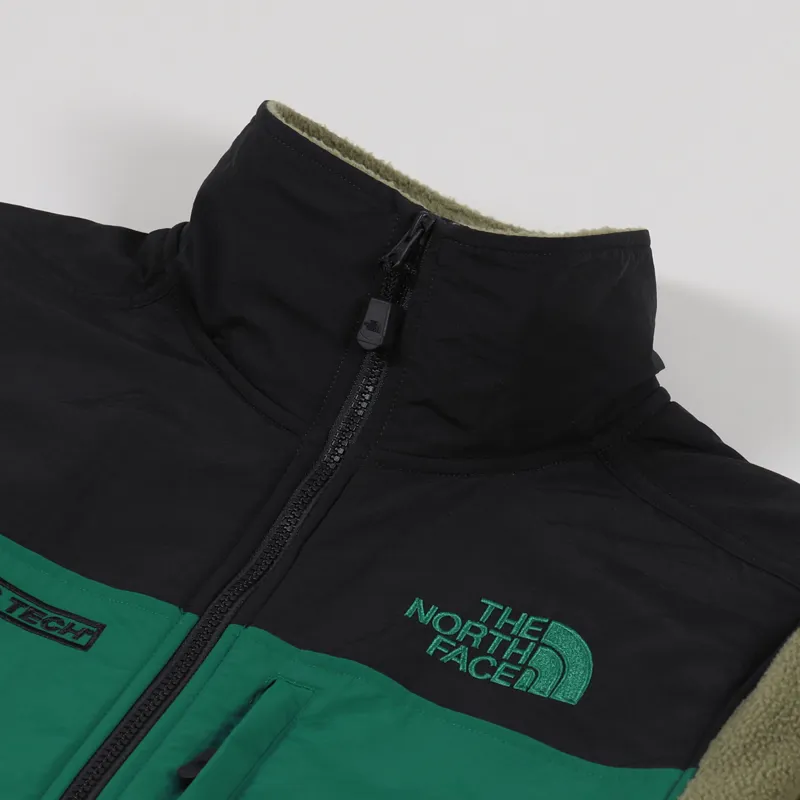 The North Face Steep Tech Half Zip Fleece Olive Green Black-3