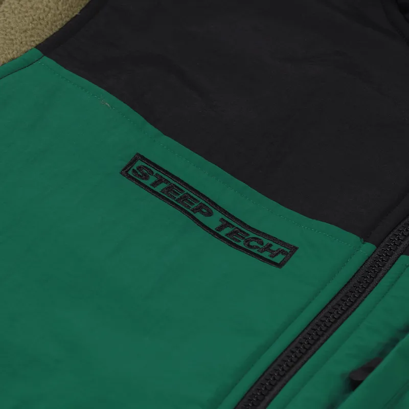 The North Face Steep Tech Half Zip Fleece Olive Green Black-7