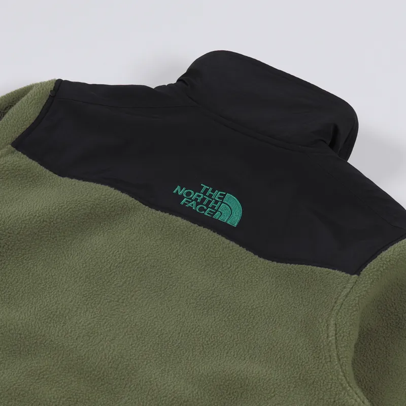 The North Face Steep Tech Half Zip Fleece Olive Green Black-5
