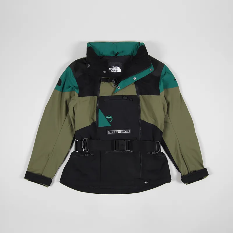 The North Face Steep Tech Apogee Anorak Olive Evergreen Black-2
