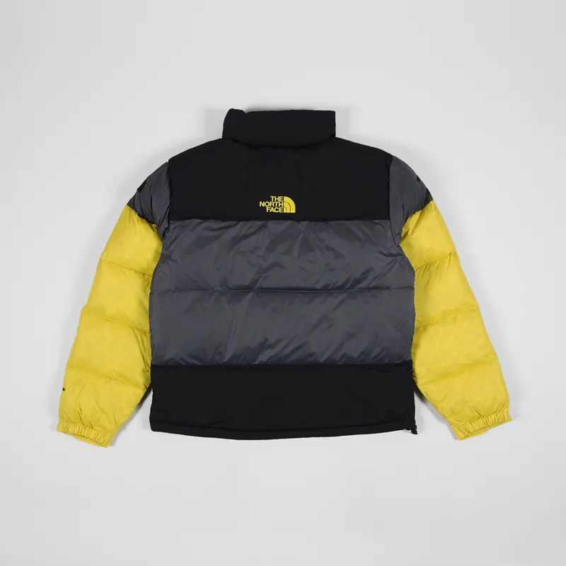 The North Face Mens Steep Tech Down Anorak Grey Black Yellow