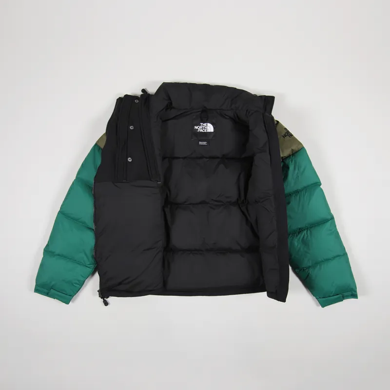 The North Face Mens Steep Tech Down Anorak Olive Evergreen Black