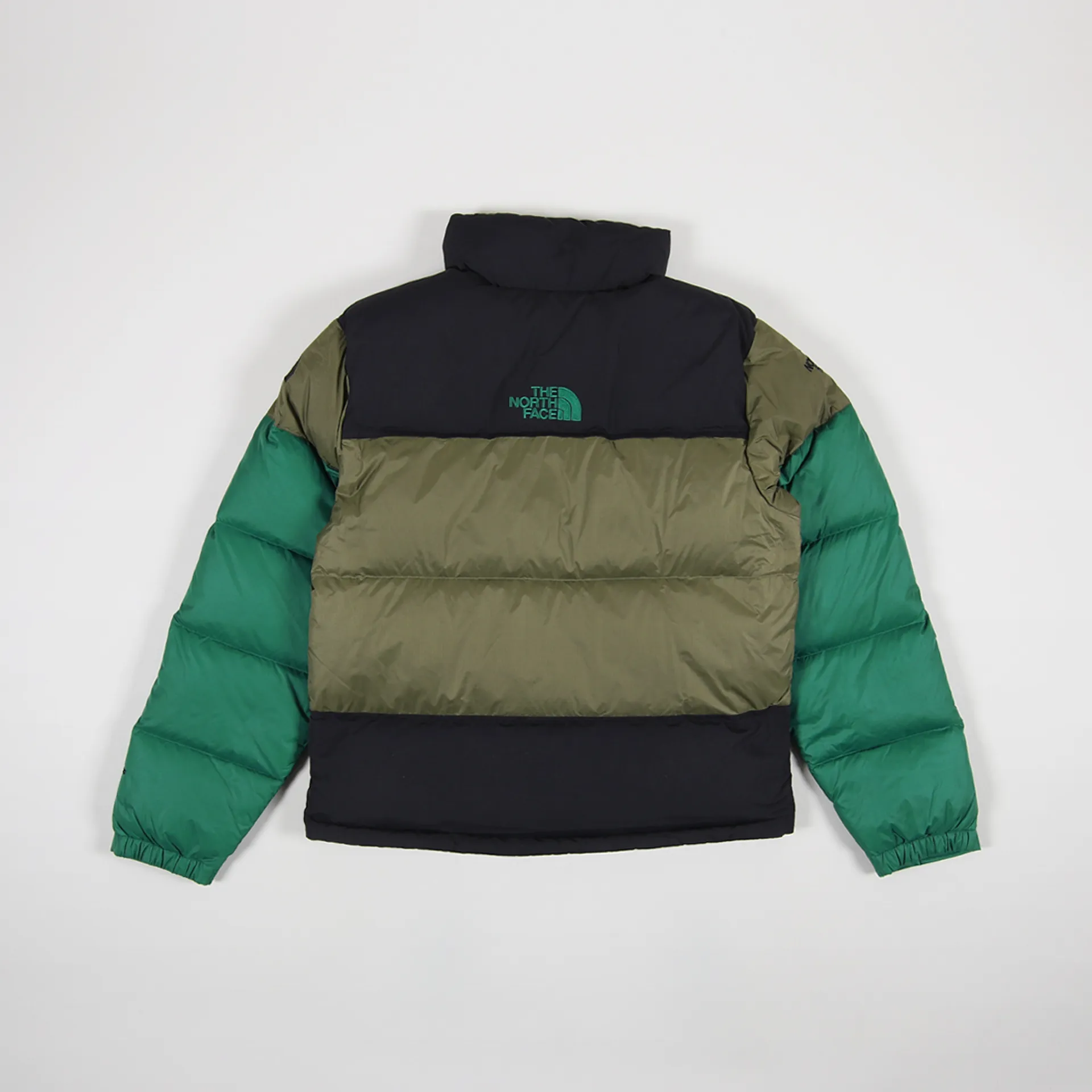 The North Face Mens Steep Tech Down Anorak Olive Evergreen Black