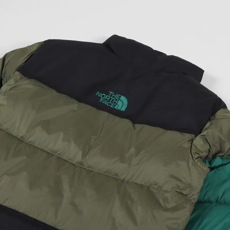 The North Face Mens Steep Tech Down Anorak Olive Evergreen Black