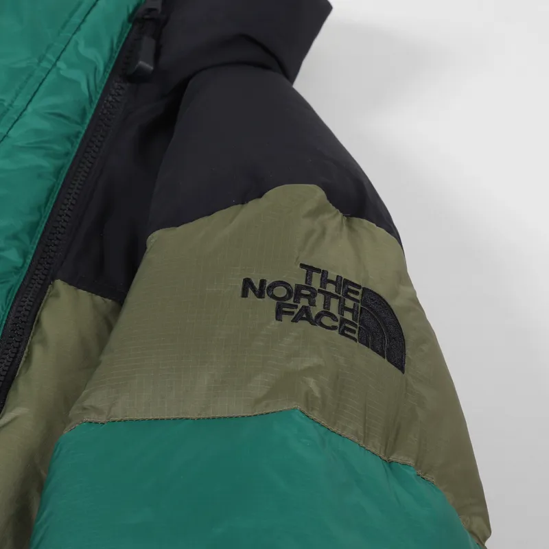 The North Face Mens Steep Tech Down Anorak Olive Evergreen Black