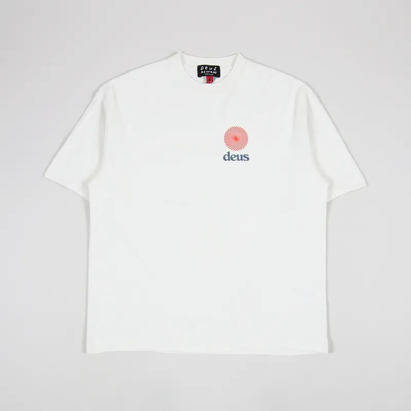 Deus Ex Machina Strata T Shirt Vintage White-1