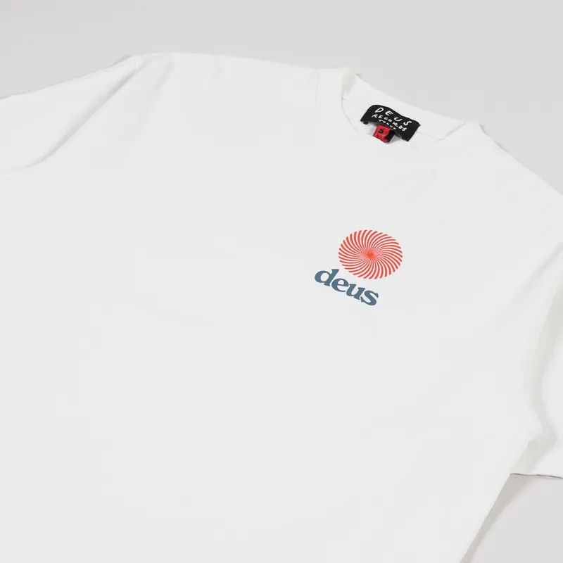 Deus Ex Machina Strata T Shirt Vintage White-3