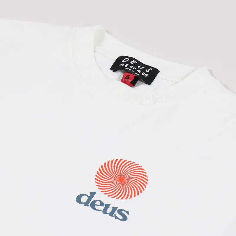 Deus Ex Machina Strata T Shirt Vintage White-5