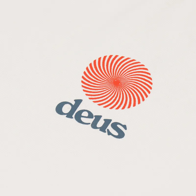 Deus Ex Machina Strata T Shirt Vintage White-4
