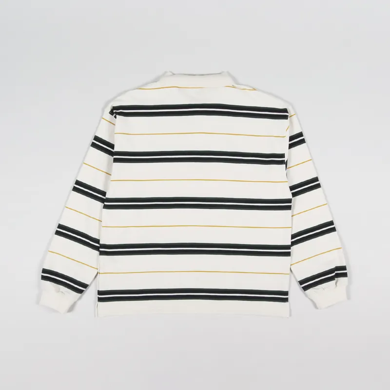 Uniform Bridge Stripe Polo Shirt Ivory-1