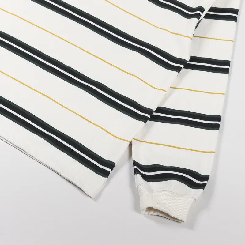 Uniform Bridge Stripe Polo Shirt Ivory-5