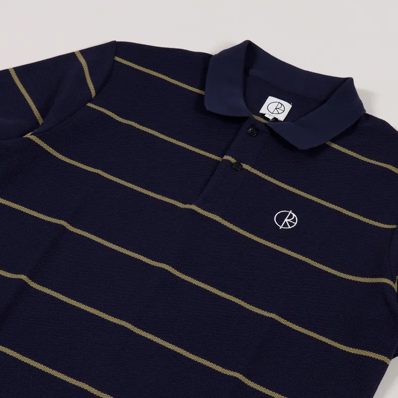 Polar Skate Co. Stripe Polo Shirt Navy-2