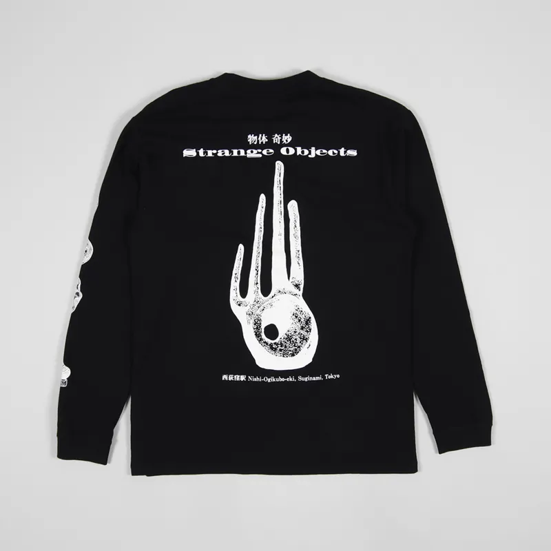 Edwin Strange Objects Long Sleeve T Shirt Black
