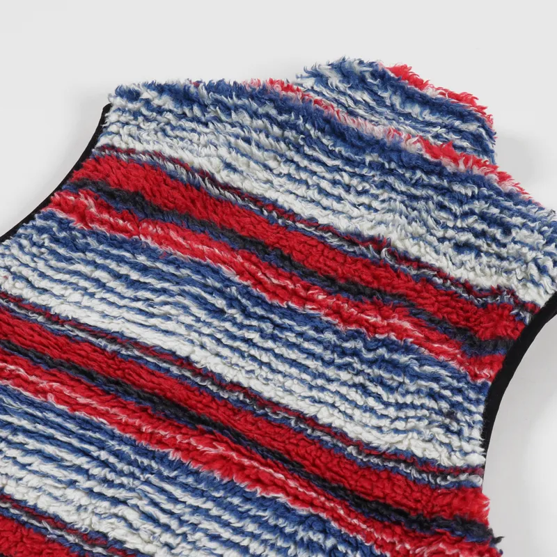 Stussy Striped Sherpa Vest Multi-5