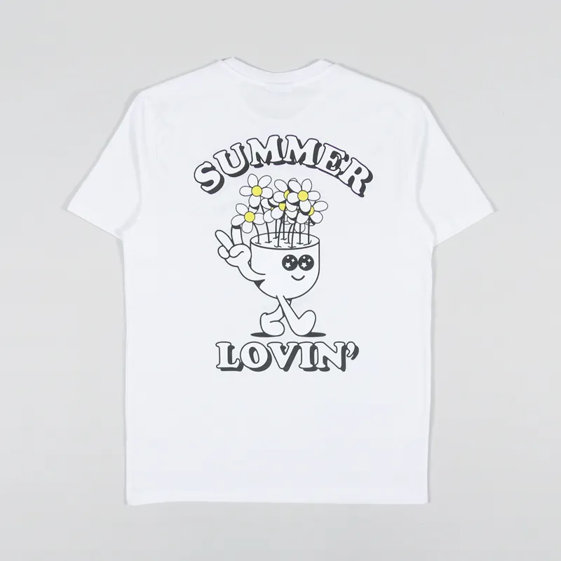 Working Class Heroes Summer Lovin T Shirt White