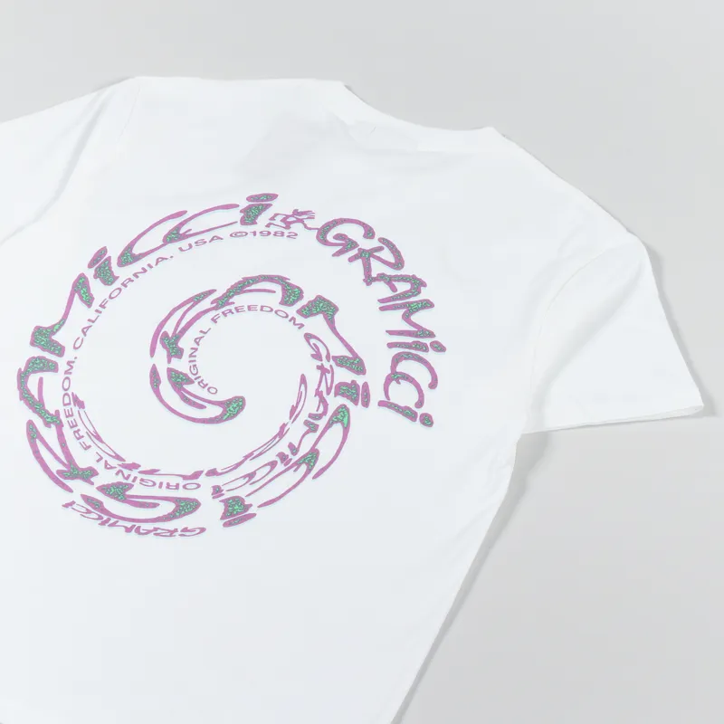 Gramicci Swirl T Shirt White-2