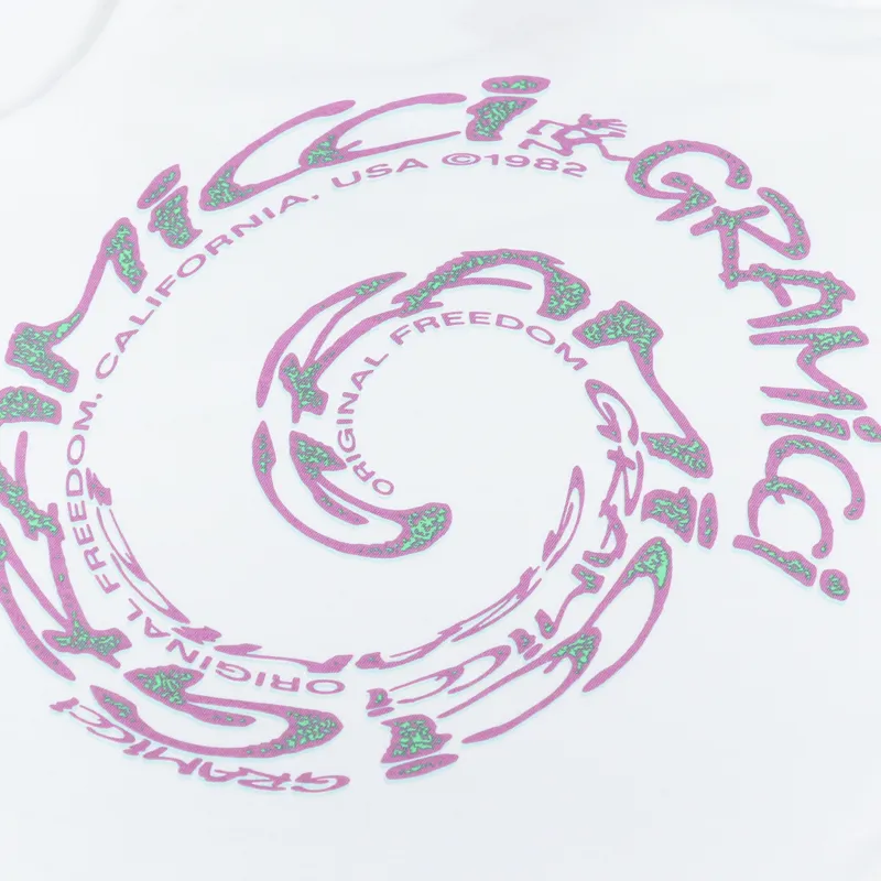 Gramicci Swirl T Shirt White-4