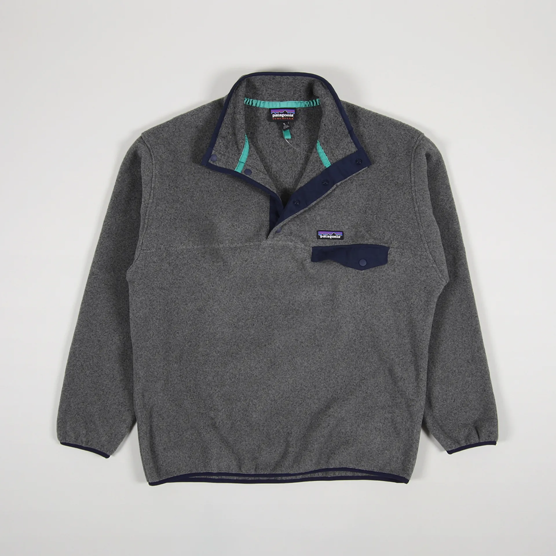 Patagonia Synchilla Snap-T Fleece Pullover Nickel Navy Blue
