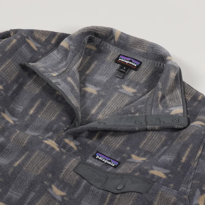 Patagonia Synchilla Snap T Fleece Pullover Tallgrass Forge Grey