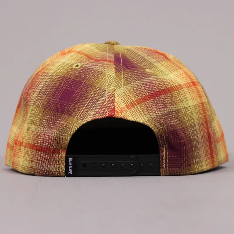 The Quiet Life Snapback Cap - Plaid and Brown Suede-3