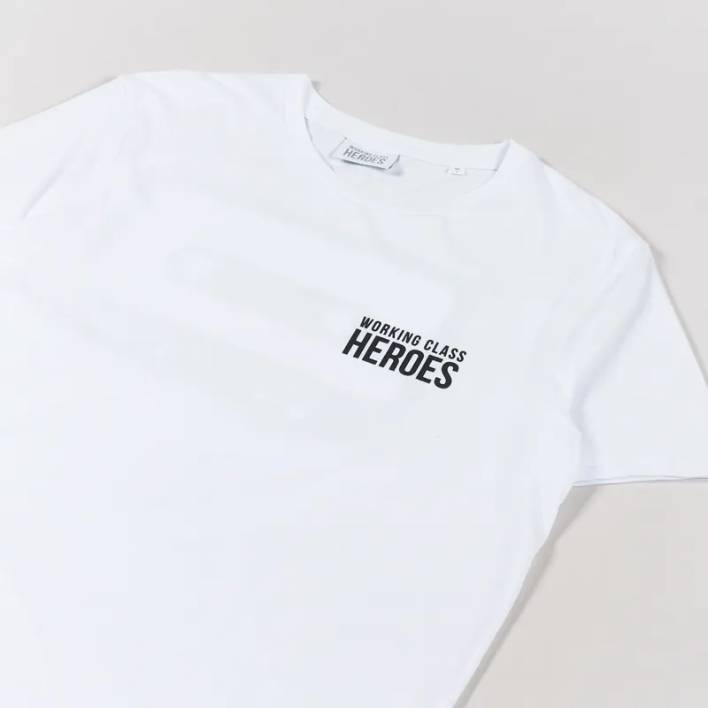 Working Class Heroes x CALM Tape T Shirt White-3