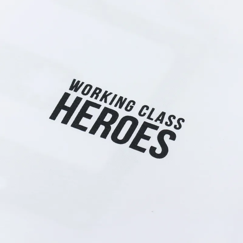 Working Class Heroes x CALM Tape T Shirt White-5