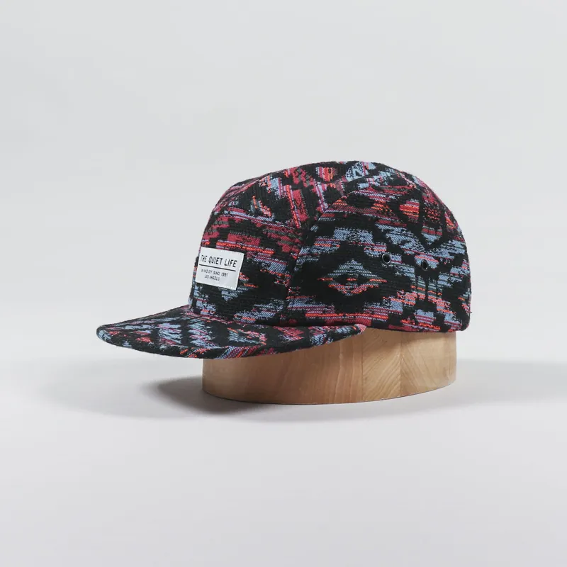 The Quiet Life Tapestry 5 Panel Camper Hat Black