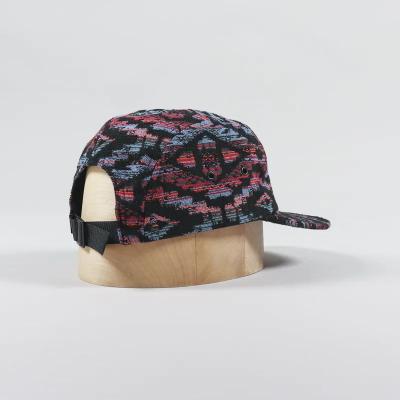 The Quiet Life Tapestry 5 Panel Camper Hat Black-1