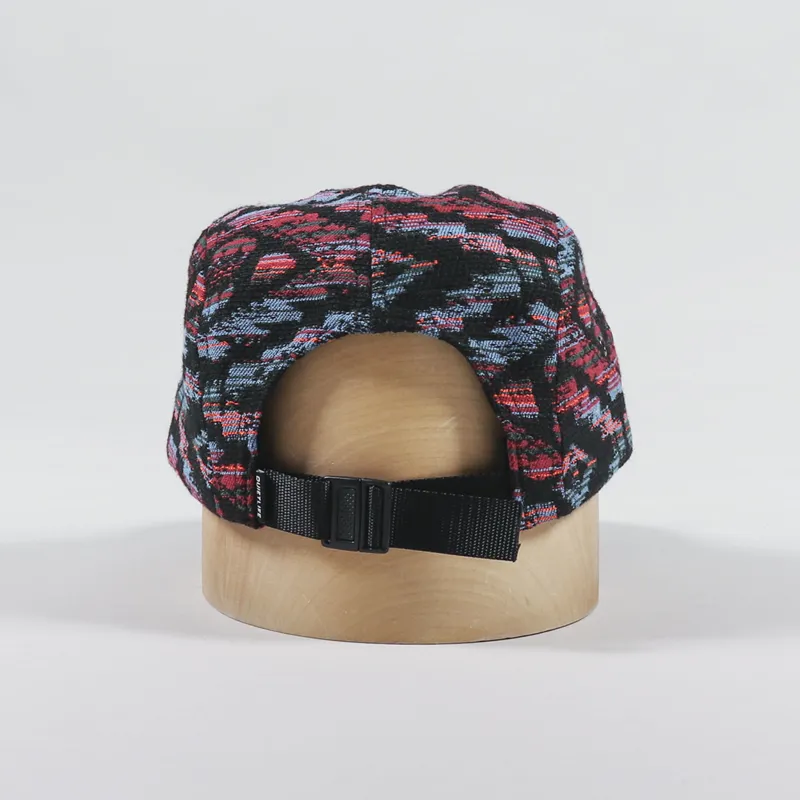 The Quiet Life Tapestry 5 Panel Camper Hat Black-3