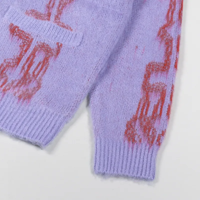 Obey Temple Cardigan Digital Violet-6