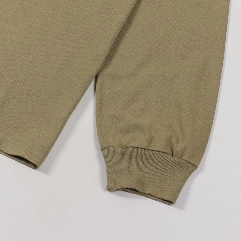 Aries Temple Long Sleeve T Shirt Olive-4