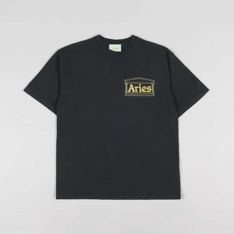 Aries Temple T Shirt Black