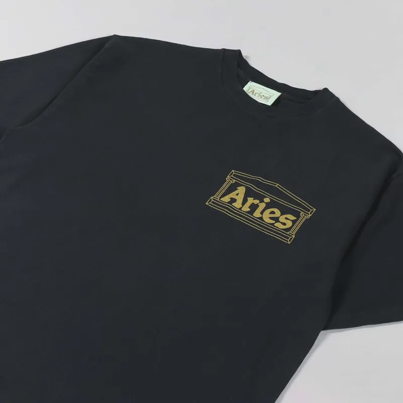 Aries Temple T Shirt Black-2