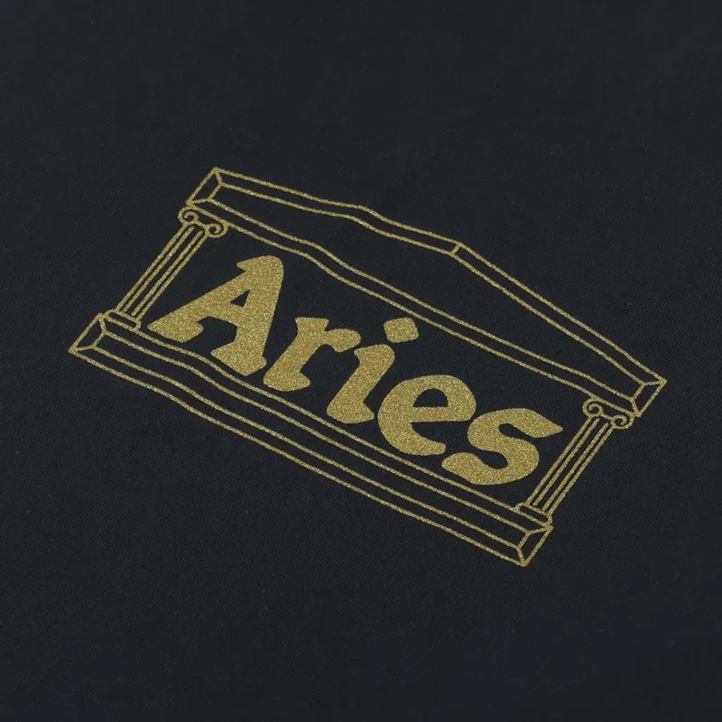 Aries Temple T Shirt Black-1