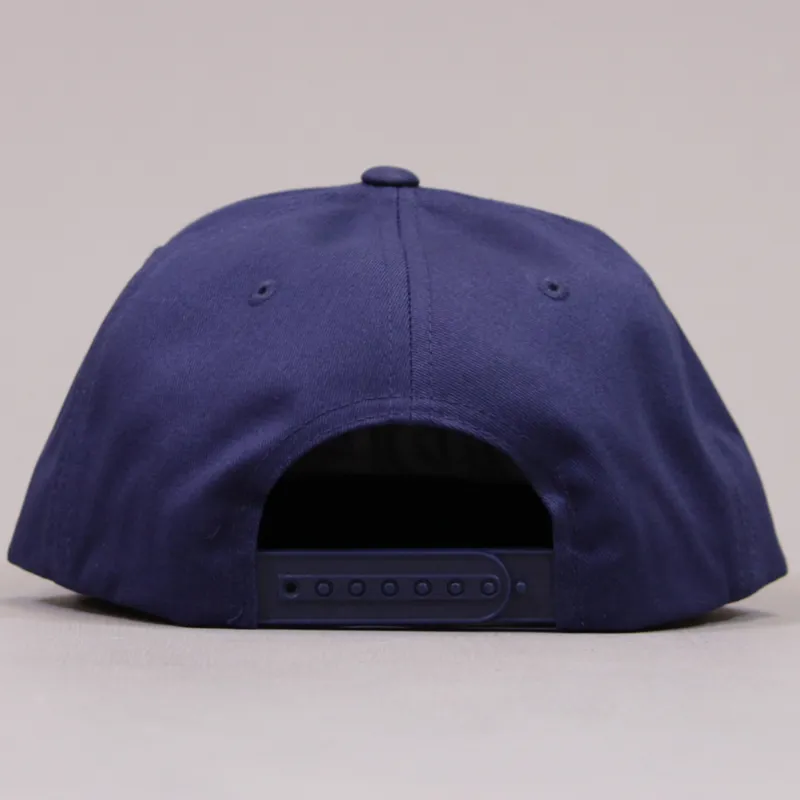 Obey The City Snapback Cap - Light Navy-3