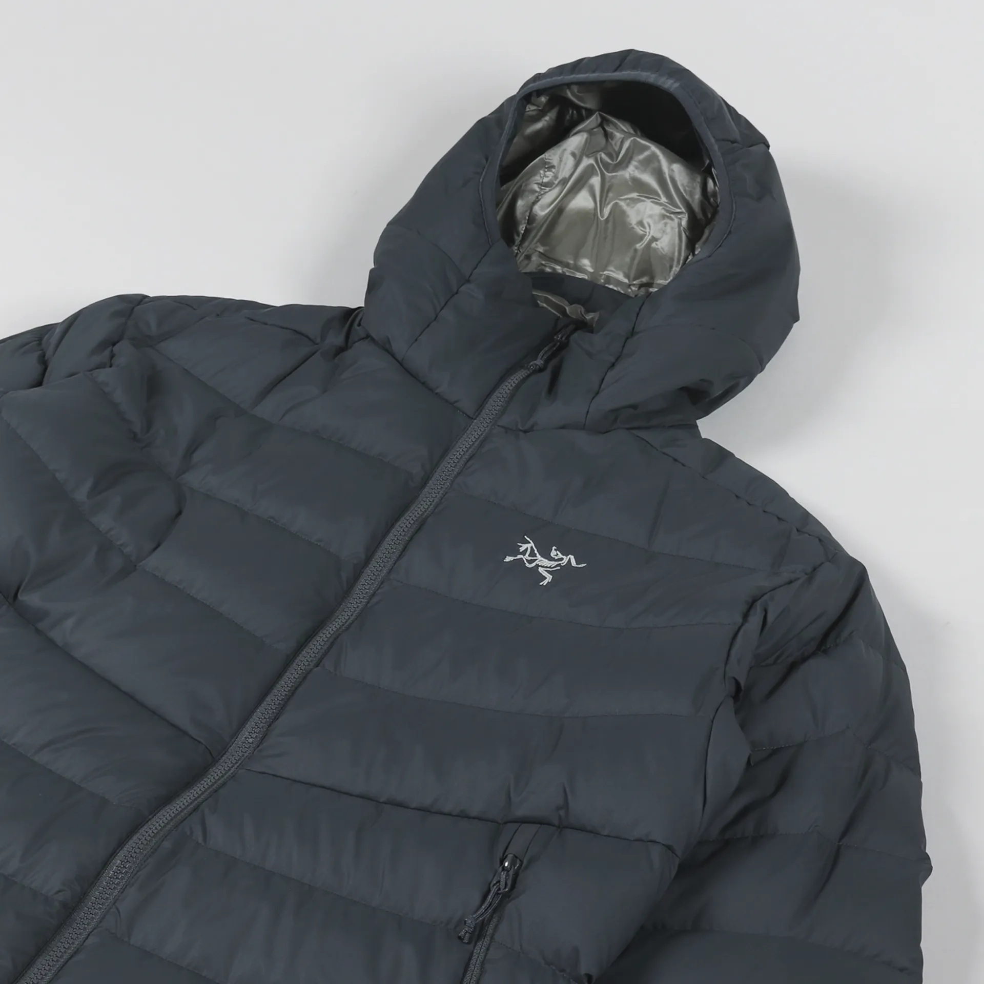 Arcteryx Mens Insulated Thorium AR Hoodie Glitch Grey Jacket