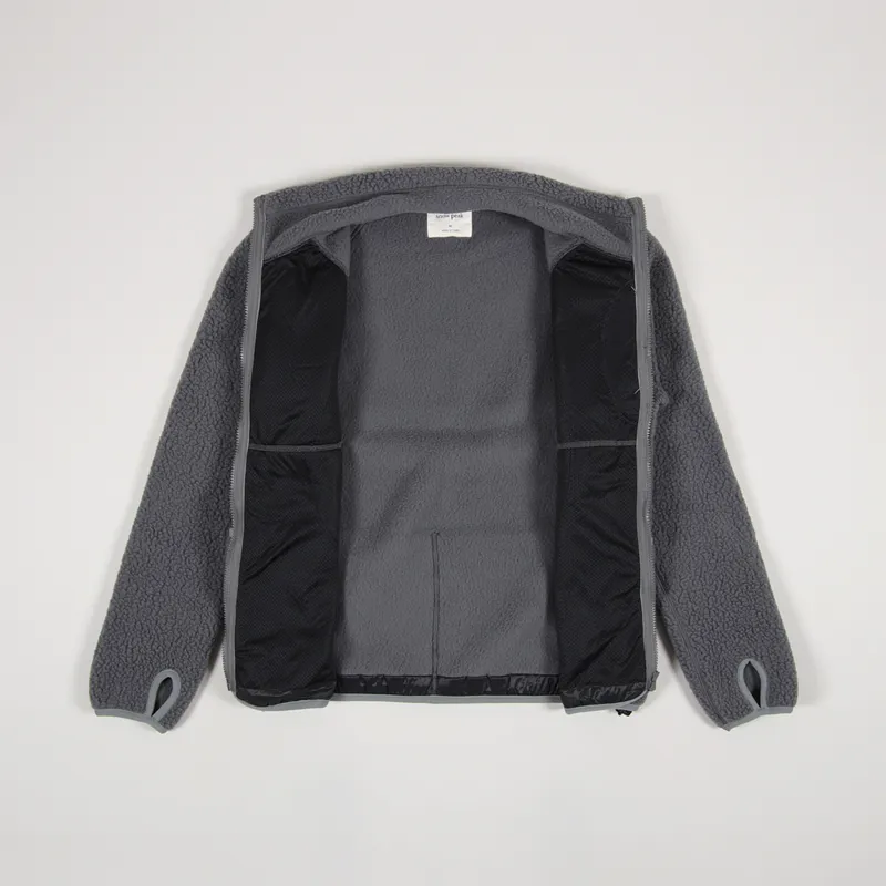 Snow Peak Thermal Boa Fleece Jacket Grey-1