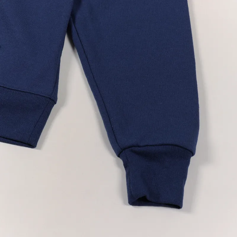 Thrasher Skateboard Magazine Fire Logo Hoodie Navy-4