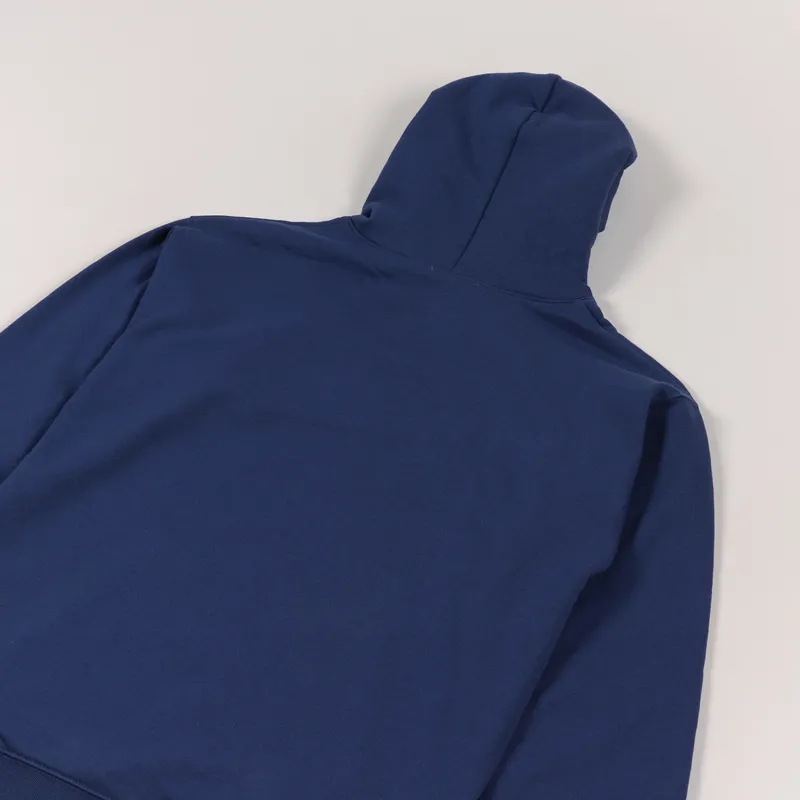 Thrasher Skateboard Magazine Fire Logo Hoodie Navy-5