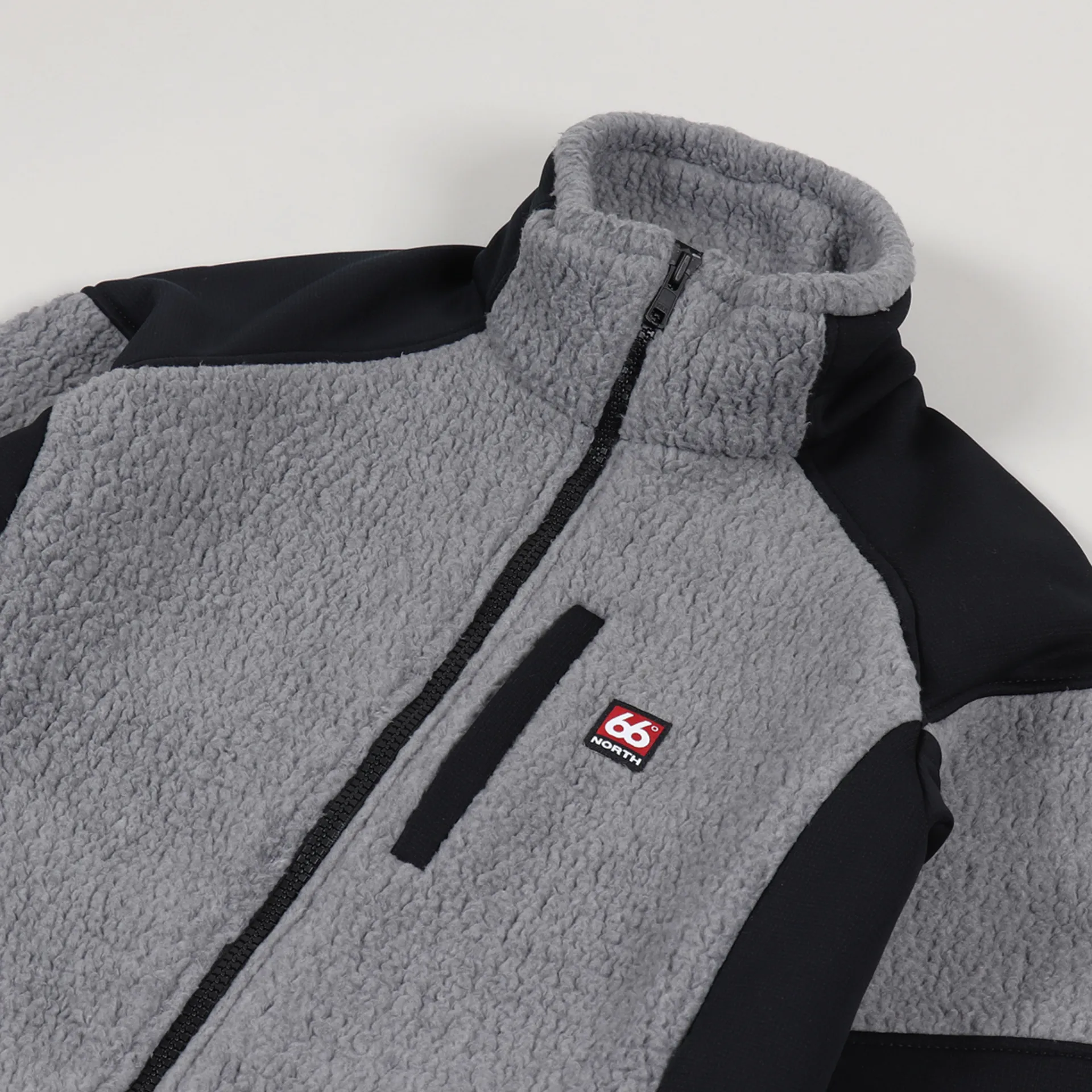 66 North Tindur Technical Shearling Jacket Heather Grey