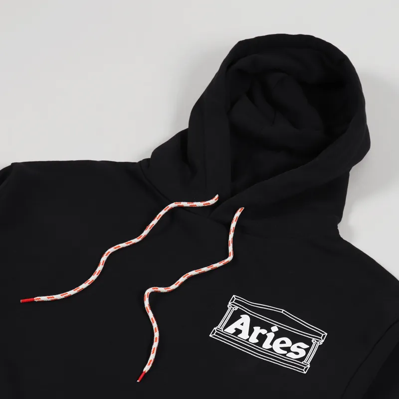 Aries Temple Hoodie Black-3