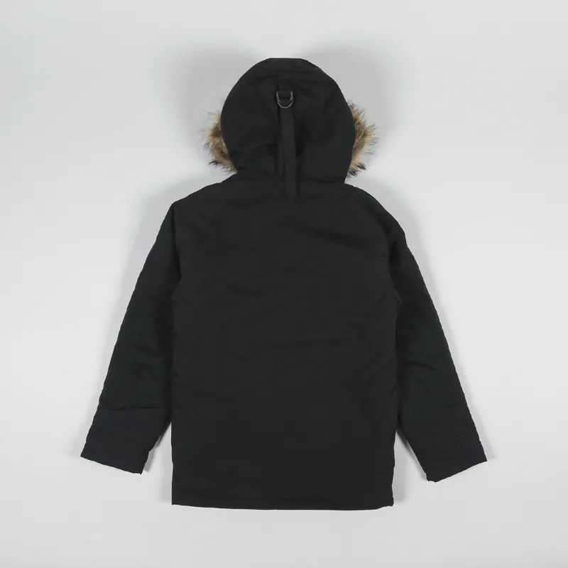 Carhartt WIP Mens Insulated Trapper Parka Black Winter Jacket