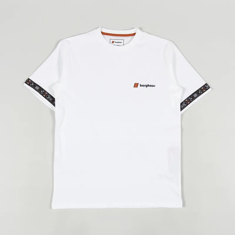 Berghaus Mens Short Sleeve Tramantana Logo T Shirt White