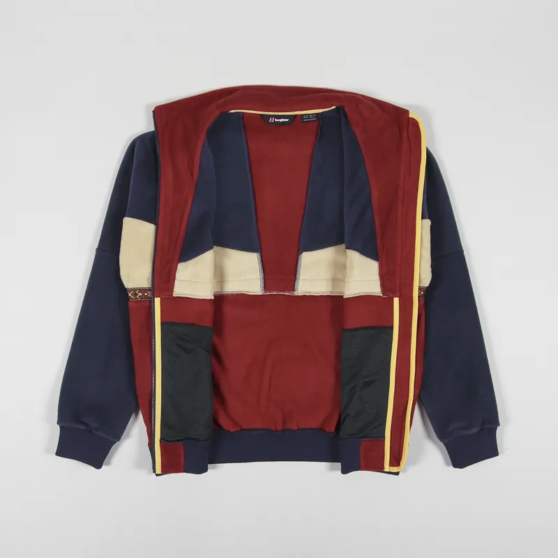 Berghaus Tramantana 91 Fleece Jacket Red Blue-4