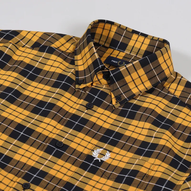 Fred Perry Tartan Oxford Shirt Amber-2